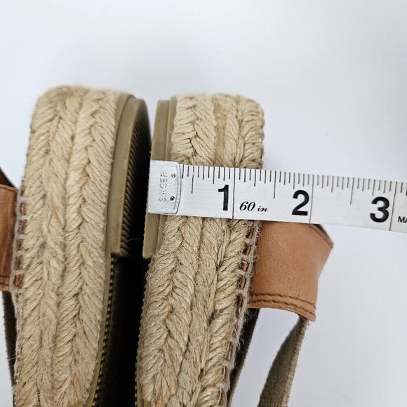Toni Pons Origens Etna Camel/Tan Leather Espadrille Platform Sandal EU 39/US 8 - Picture 8 of 15